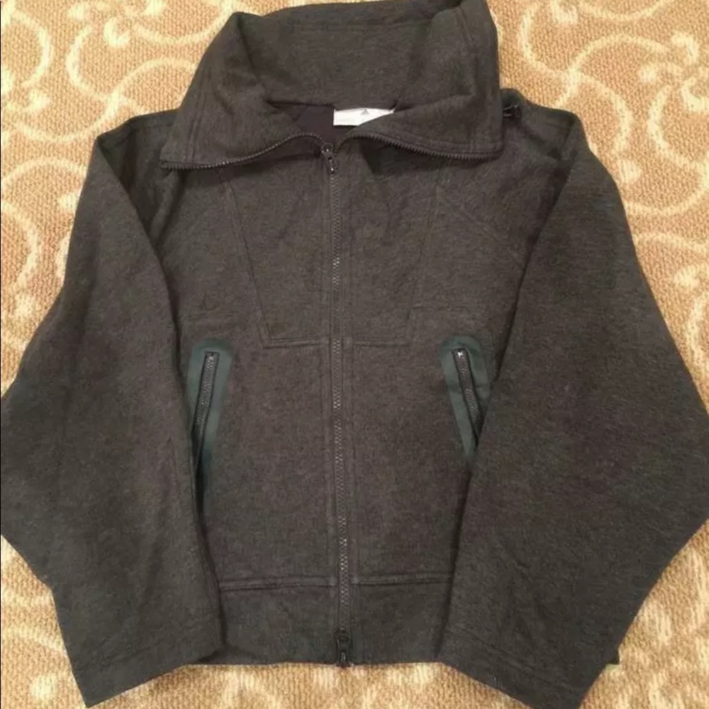 ADIDAS STELLA MCCARTNEY GREY ZIP JACKET XS